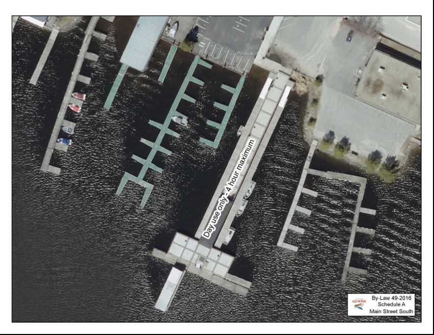 aerial view of docking 