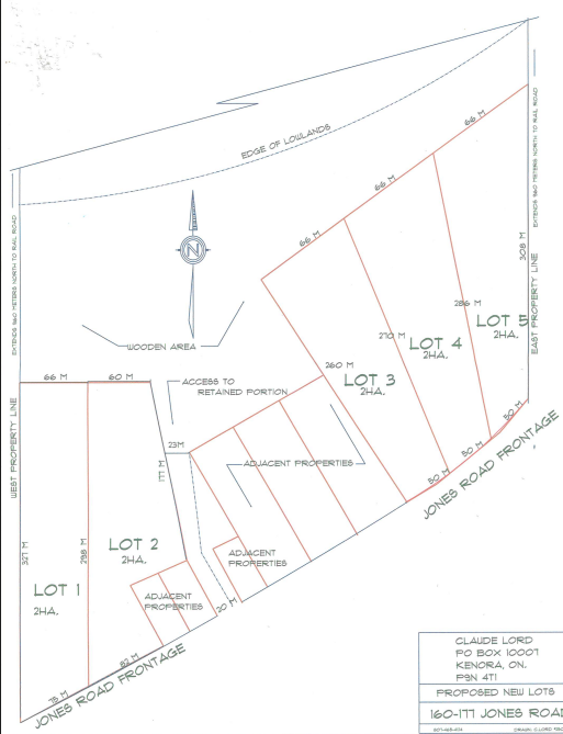 Site sketch of draft plan of subdivision