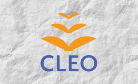 CLEO logo with white background