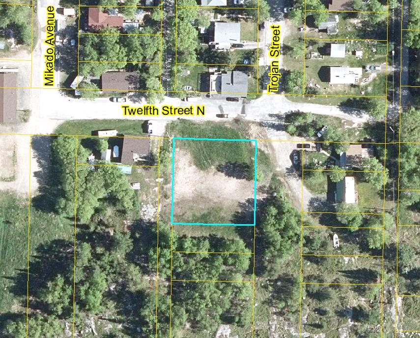 aerial view of the subject property