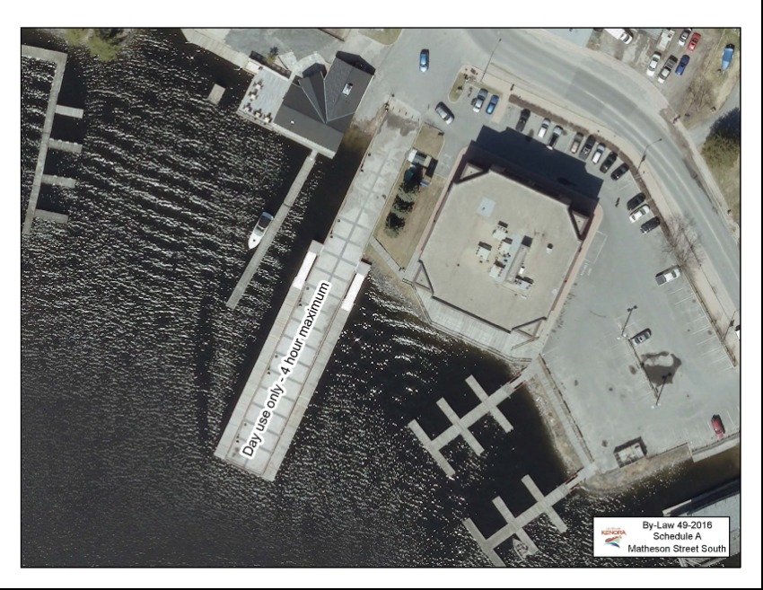 aerial view of docking 