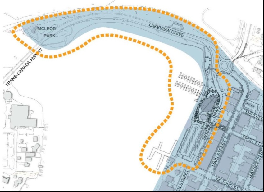 map of harbourfront area