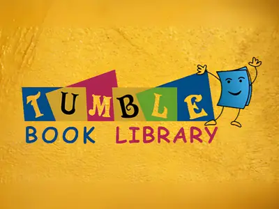 A yellow background with the Tumble Books logo.
