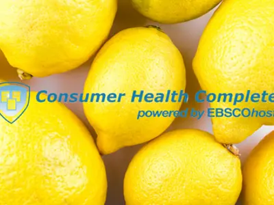 Cluster of lemons with the Consumer Health Complete logo