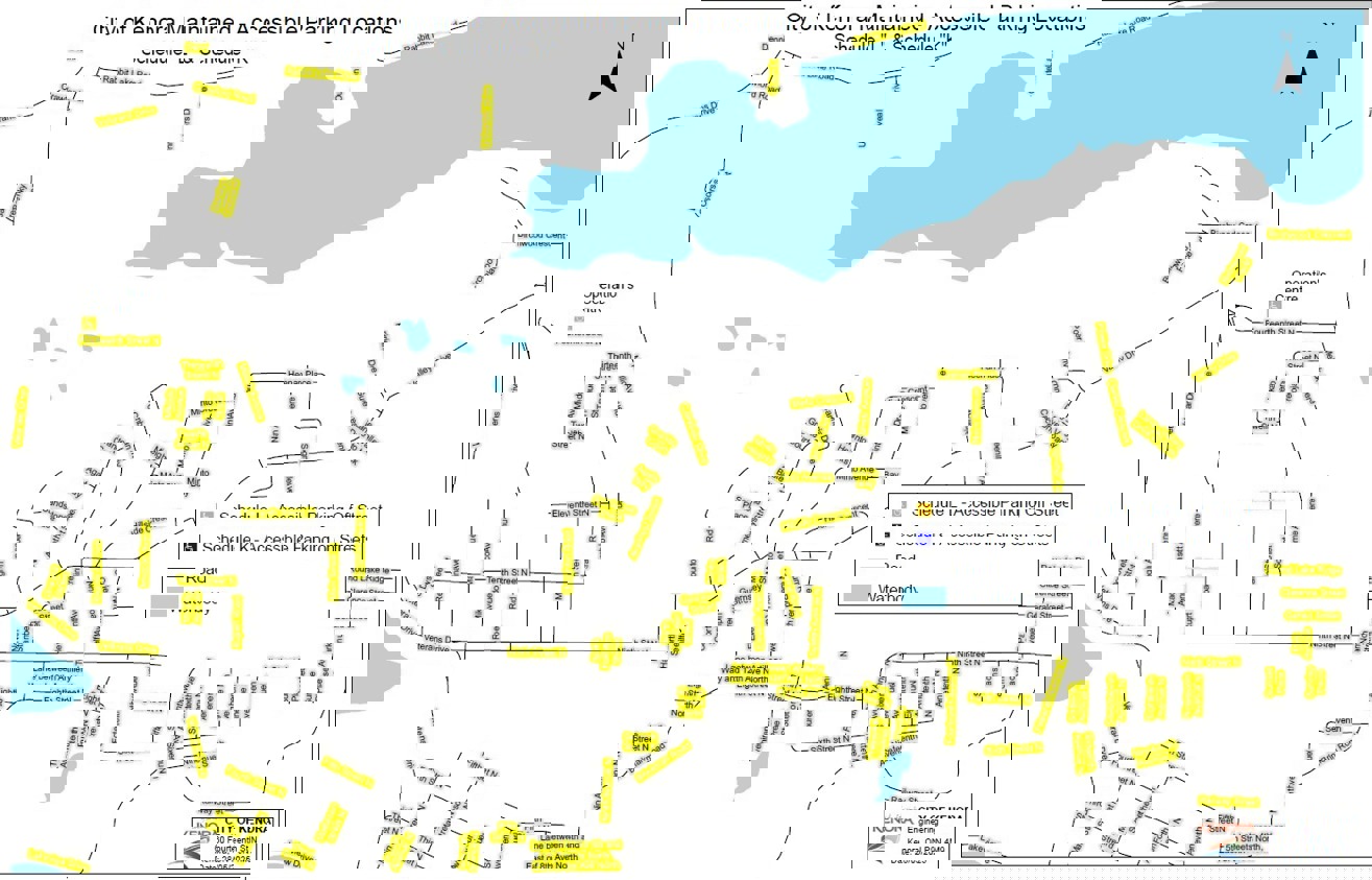 Map showing accessible parking in Jaffray Melick