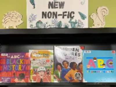 Sign reading "New non-fiction".