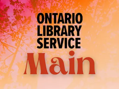 OLS Main logo with a peach and pink background.